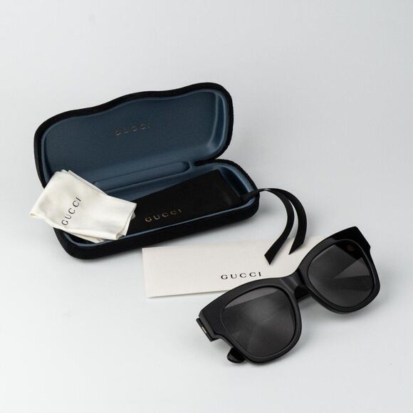 Gucci Women Sunglasses Black Grey Square GG1789S 001 BRAND NEW main image 11